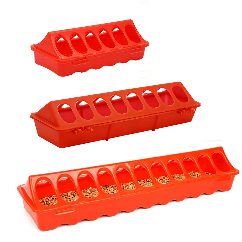 

1Pcs Poultry Chicken Feeder Fountain 12-28 Holes Chick Bird Chicken Feeding Ground Poultry Feeding tools 20/30/40/50cm