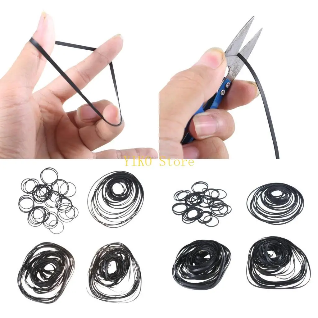 

K32C 180 шт. набор смешанных резиновых ремней для кассетного магнитофона резиновые ремни 3 мм