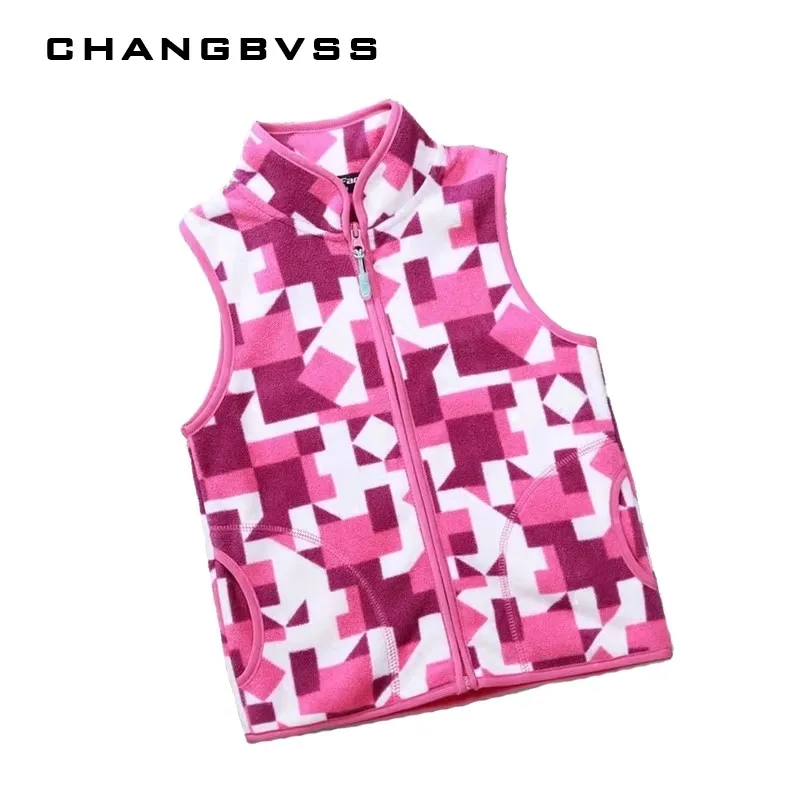 موضة عادية نمط الأطفال سترة ربيع الخريف الشتاء الدافئة الصوف الطفل سترة نمط هندسي فتاة صبي سترة مع سستة