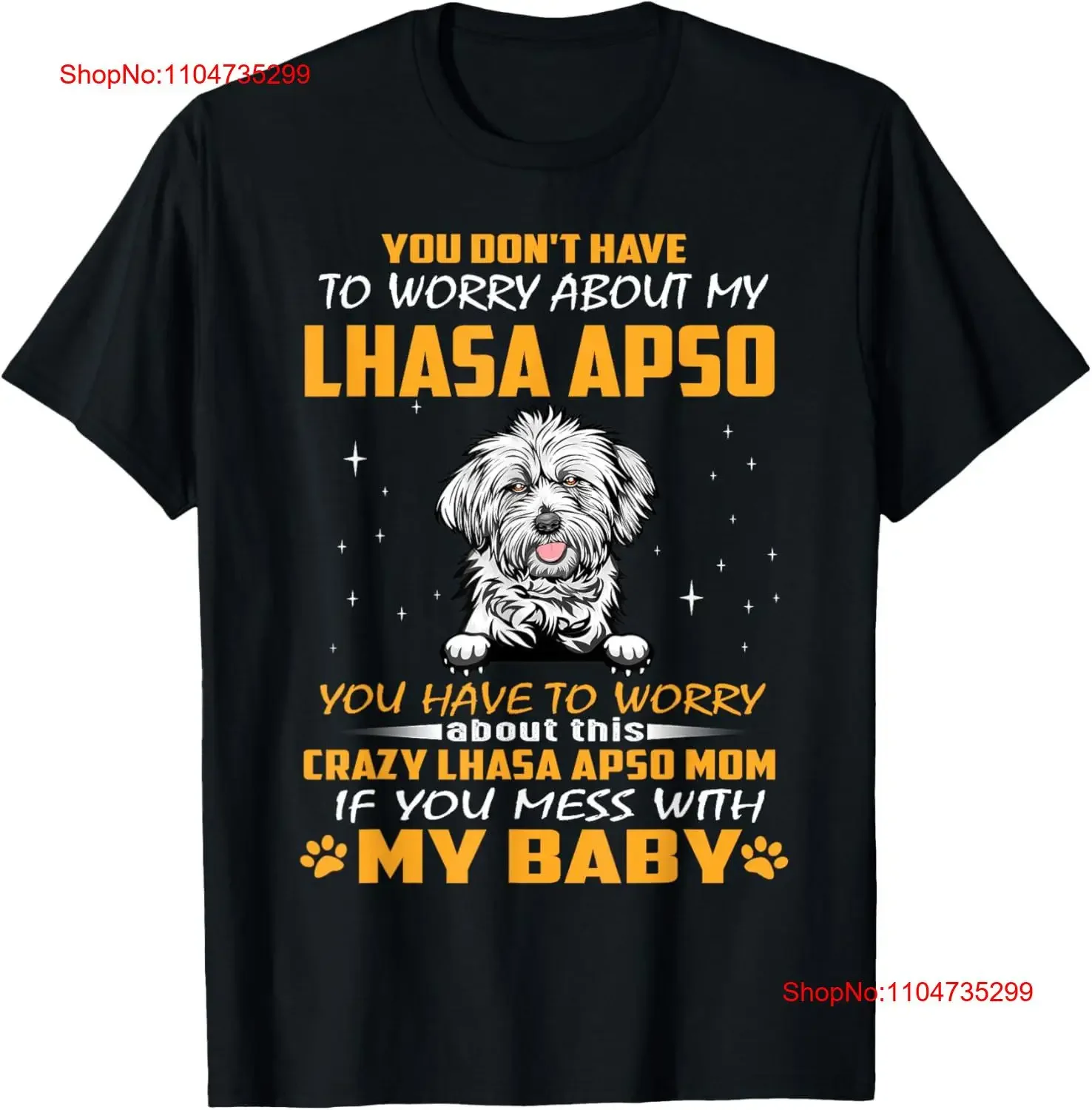 Crazy Lhasa Apso mamá divertido perro cachorro amante camiseta vintage lavado estirado transpirable moda homme ropa de calle Casual