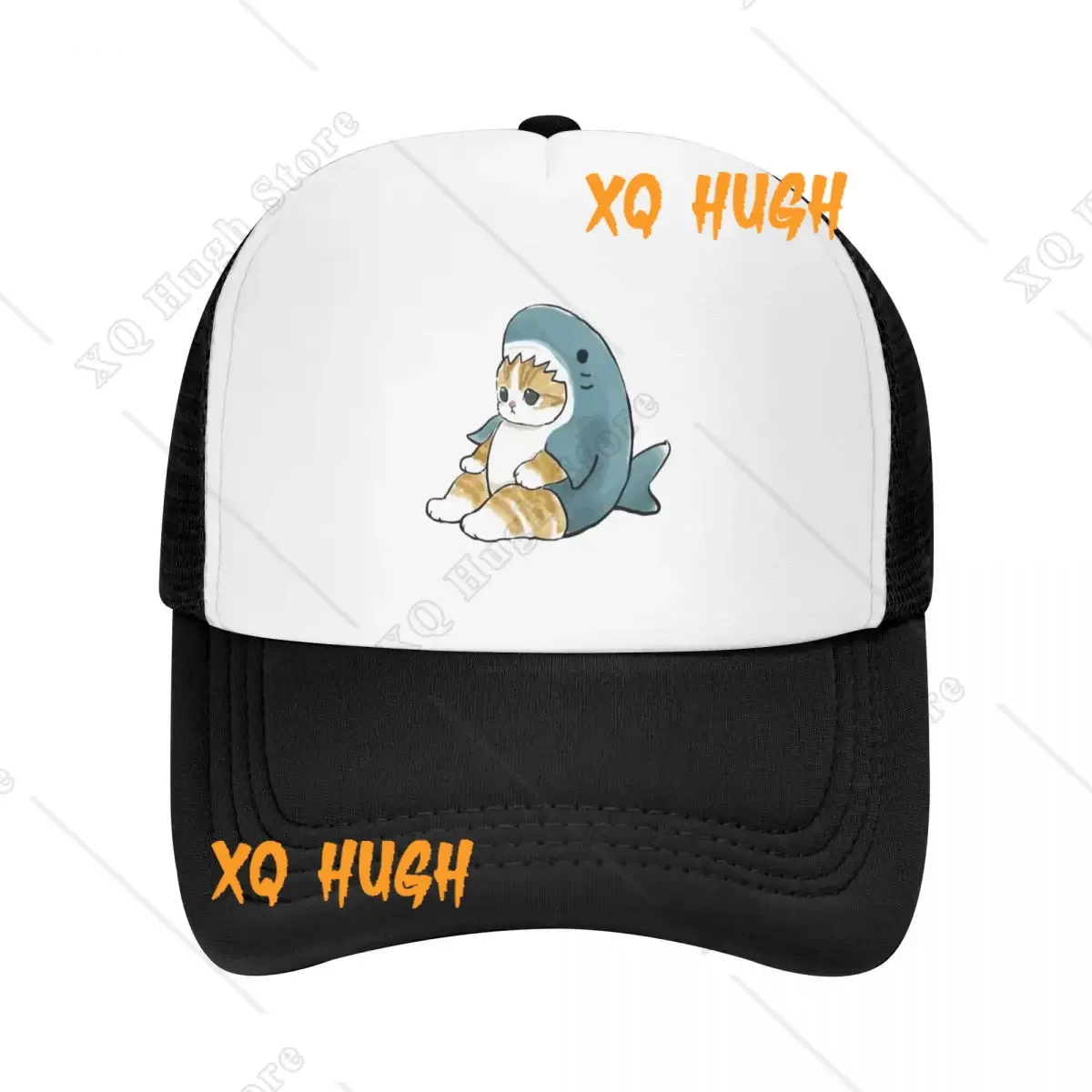 Topi bisbol lucu kucing Kitty meeow hiu topi Rave topi pantai untuk pria wanita