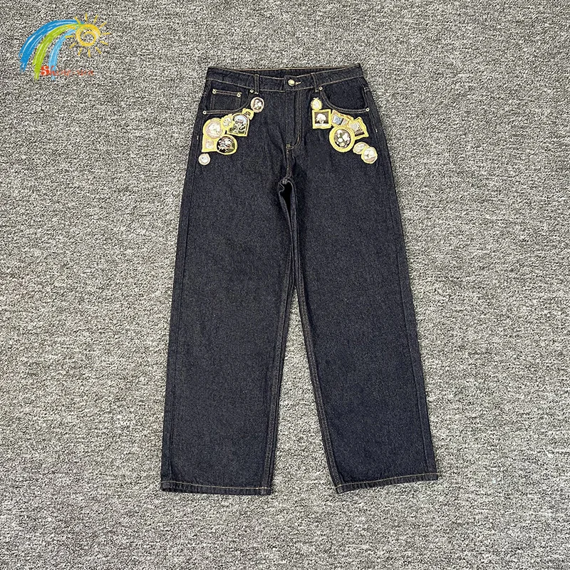 

Лучшее качество, нашивка с вышивкой, джинсовый значок Derschutze для мужчин и женщин, плотная ткань, унисекс, прямые джинсы, брюки, бирки для брюк