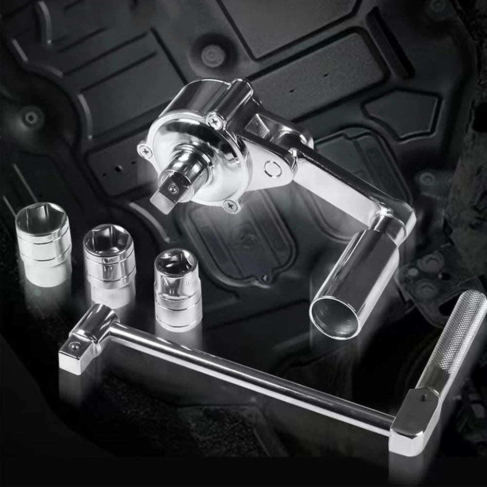 省力ラグナットレンチ 17/19/21mm ソケットキット 車のタイヤ修理トルク乗数ツール ケース付き ほとんどの車両にユニバーサルフィット