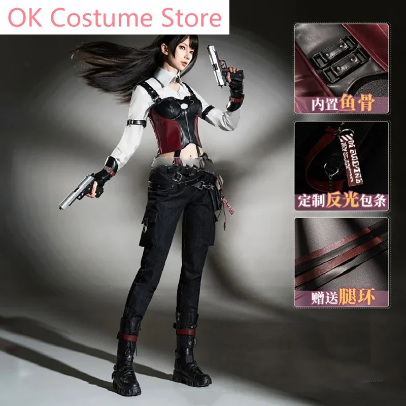 Love and Deepspace Heroine  Cosplay Costume Miss Hunter Combats Uniform Dress Women Halloween Party Daily Outfit Game