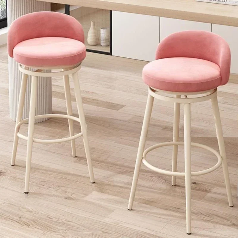 Silla alta para Bar, mueble de diseño moderno para cocina, taburetes, Mostrador de lujo, Silla cómoda para desayuno al aire libre