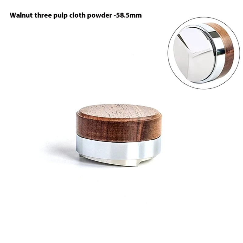 سدادة قهوة 58.5 مللي متر سدادة قهوة أداة توزيع القهوة غطاء الجوز مستوي الاسبريسو يناسب فلتر القهوة اسبريسو #5