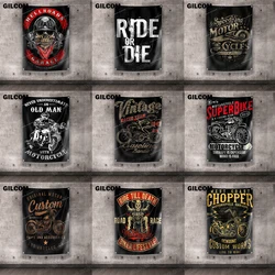 Vintage Motorcycle Flag Racer Lifestyle Superbike Poster Advertise Logo Sport Outdoor Club Digital Printing Banner Brass Grommet