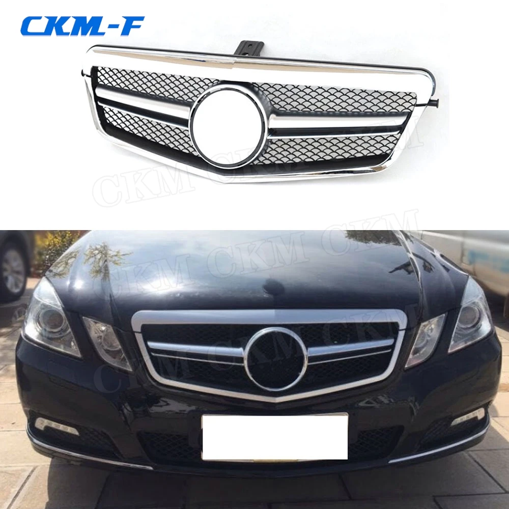 Car Diamond Front Bumper Grill Grille Mesh For Benz W212 E250 E550 E350 E63 For AMG 2010-2013 Pre-Facelift Racing Grills