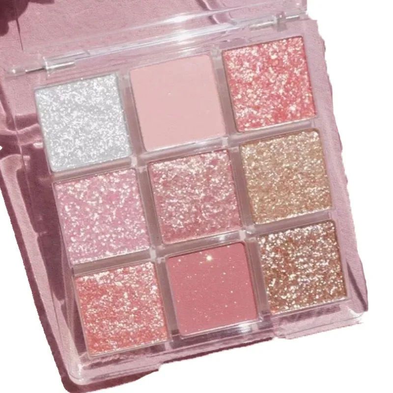 9 Colors Eyeshadow Makeup Pallete Matte Chocolate Brown Eye Shadow Palette Shimmer Shiny Eyeshadow Palette Orange Pink Wholesale