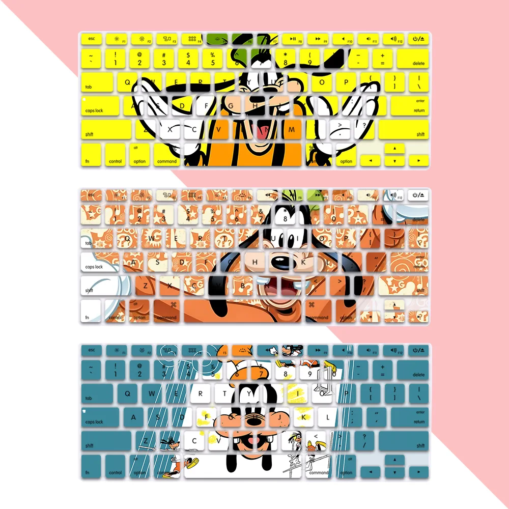 Puppy Goofy Goof US Layout Soft Silicone Keyboard Cover for Macbook pro A1278  A1286 Retina A1425  A1502  A1398 Air A1369  A1466