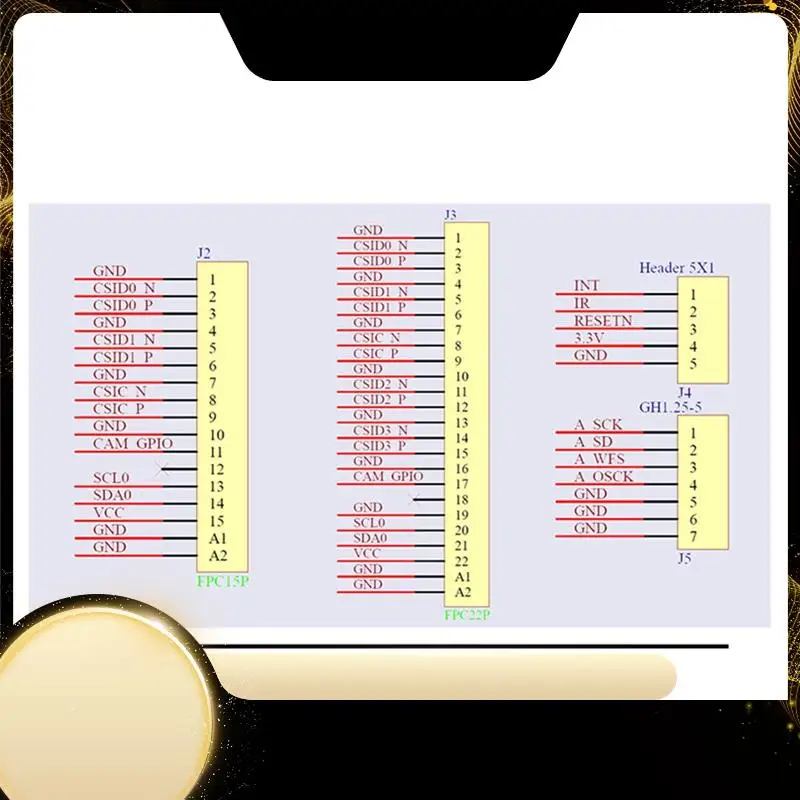 

Адаптер для камеры Raspberry Pi-совместим с платой CSI-2 C790 1080P25fp для ZERO/3B/3 B +/4B/CM3/CM4