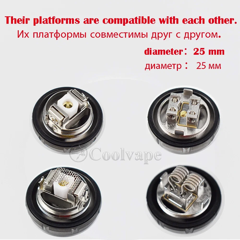 Zeus RTA x Mesh Style X Style RTA 25 mm elektronischer Zigarettentank 3,5 ml/4,5 ml