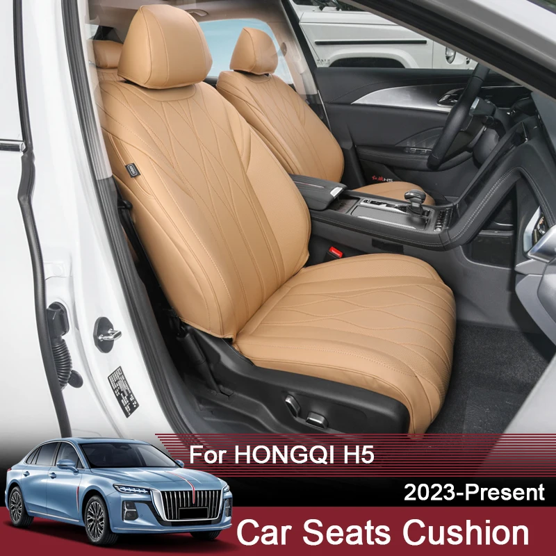 

Car Full Surrounding Seat Cushion Cover Customized For HONGQI H5 2023-Present Leather ProtectiveWaterproof Auto Accessory