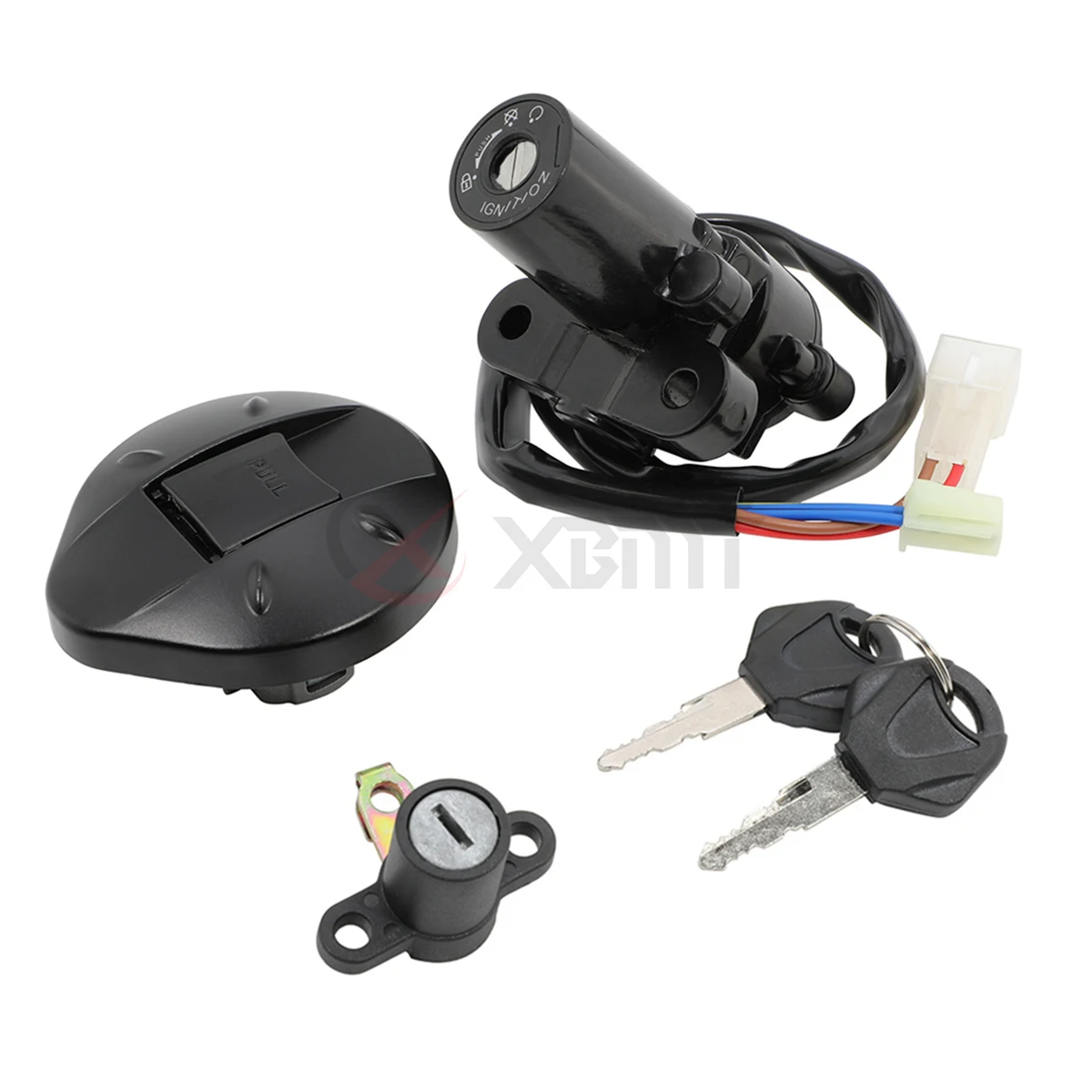 Motorcycle Ignition Switch Fuel Gas Cap Cover Lock Key Set For Yamaha XT660 XT660R XT660X 2004-2011/2014 XT 660R 660X