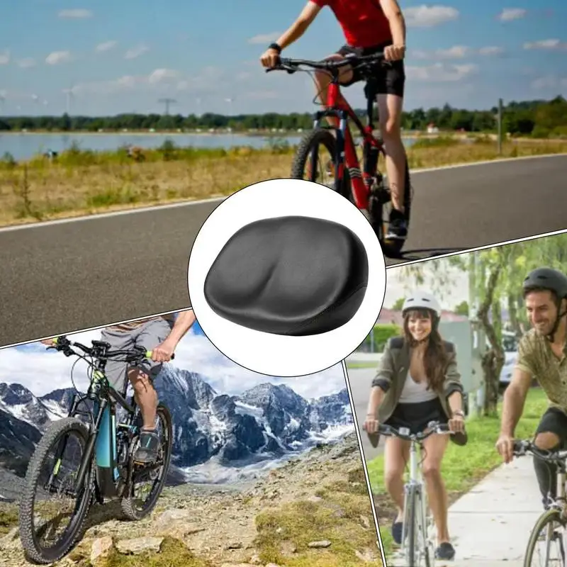 Cycle Seats Cushion Shock Absorbing Saddles For Cycle Soft Cycling Seats Cushion For Women Men Adults Teens Outdoor Activities