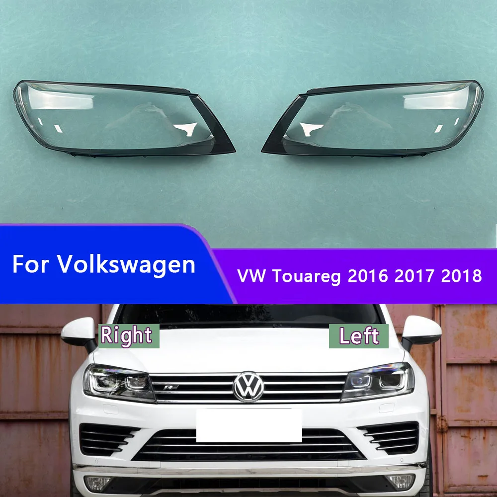 

For Volkswagen VW Touareg 2016 2017 2018 Car Headlamp Cover Headlight Lens Cover Lampshade Bright Shell Lens Covers