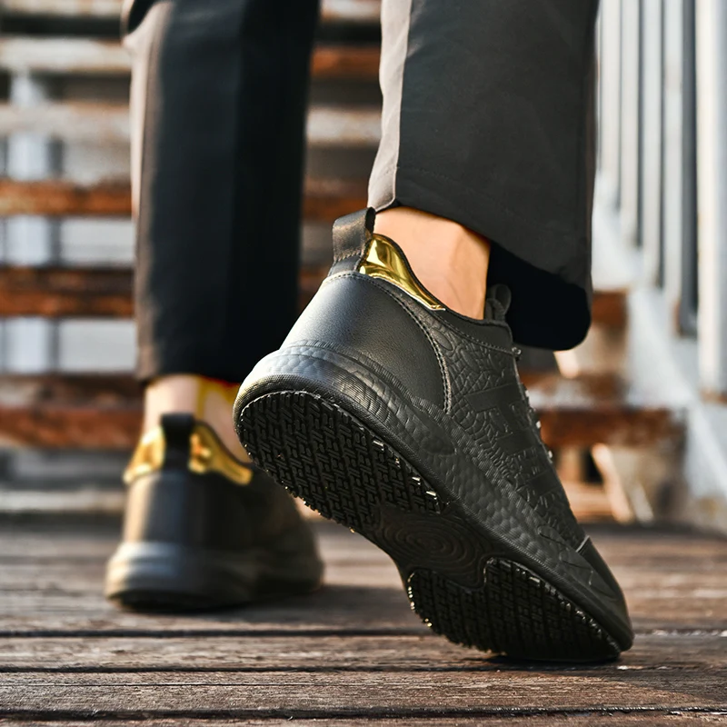 Chef shoes four season new non-slip oil-proof waterproof kitchen work shoes men\'s fashion casual outdoor breathable sports shoes
