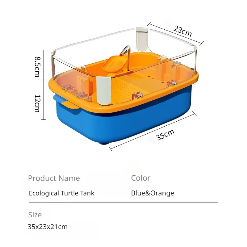 Turtle Tank Elevated Anti-escape Basking Platform Turtle Box Tank Tank Aquariums Turtle House Easy Landscaping Terrariums Large