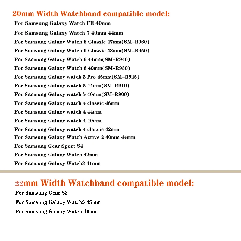 حزام راتينج شفاف لساعة سامسونج جالاكسي اكتيف 2 40 ملم 44 ملم / ساعة 3 / ساعة 4 5 6 7 / سوار جير S3 20 ملم 22 ملم
