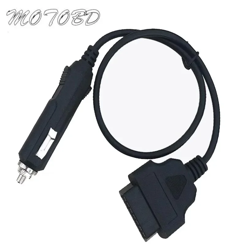 New OBDII OBD2 Power Supply Cable 16Pin Female to Car Cigarette Lighter 12V DC Power Source OBD 2 Female Connector Cable Adapter