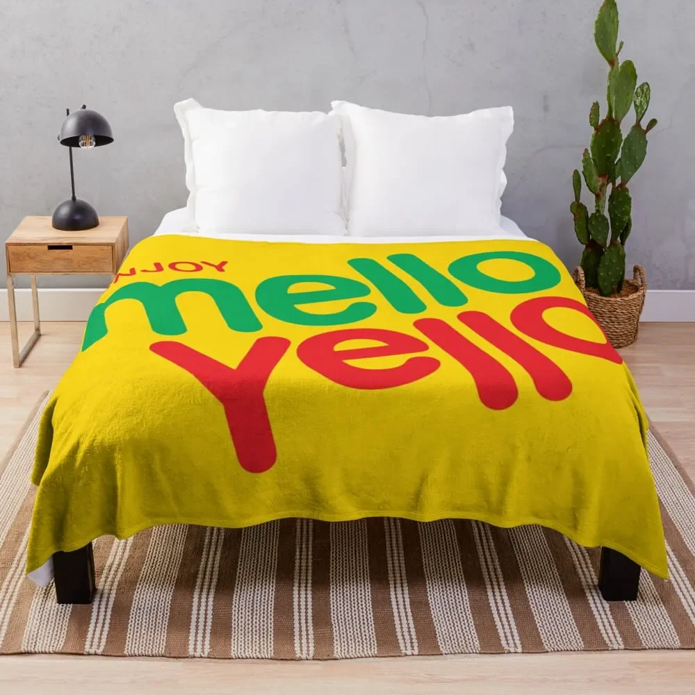 Enjoy Mello Yello Throw Blanket Luxury Decorative Sofa Softest Blankets