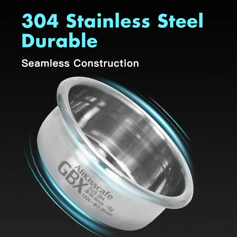 AliKisscafe 58.5 مللي متر سلة المرشح القهوة الدقة ل E61 غاغيا 58 مللي متر Portafilter ماكينة إسبريسو اكسسوارات أدوات باريستا #3