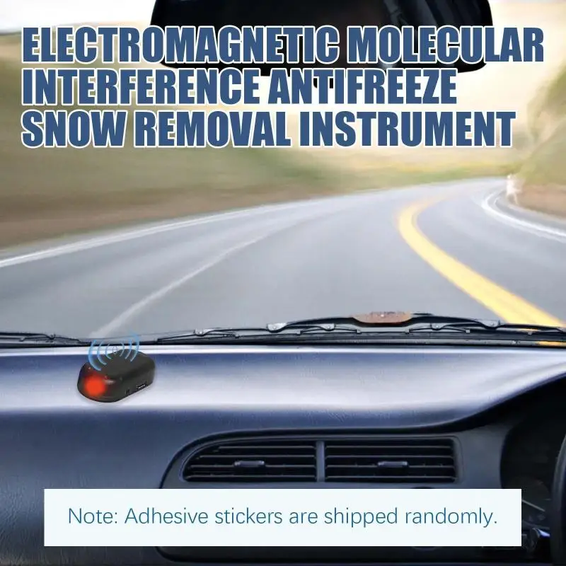 Electromagnetic Antifreeze Device for Car, Solar Winter Windshield Snow Cleanup Machine, FrontRear Molecular Interference