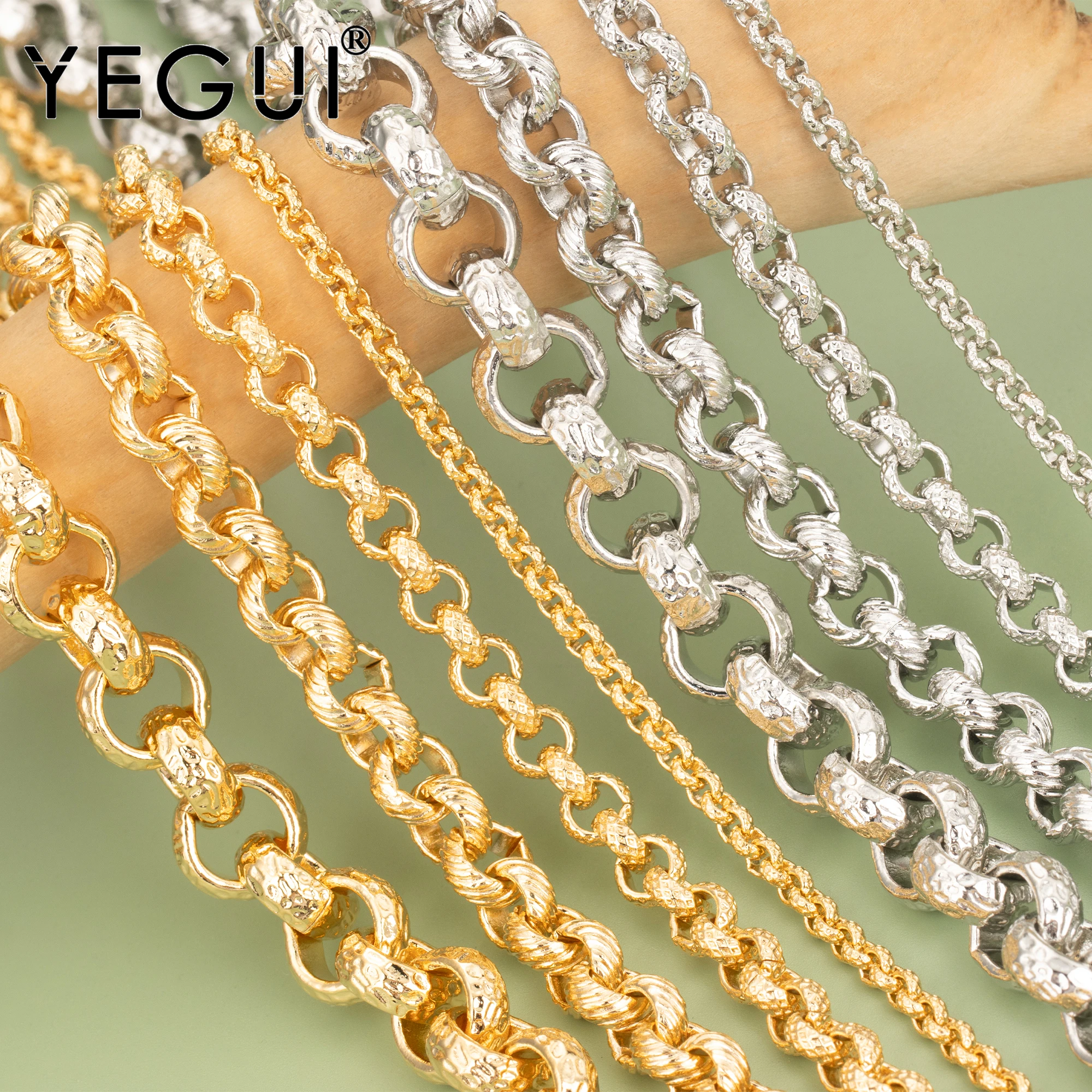 

YEGUI C118,jewelry accessories,diy chain,18k gold plated,0.3 microns,rhodium plated,diy bracelet necklace,hand made,1m/lot