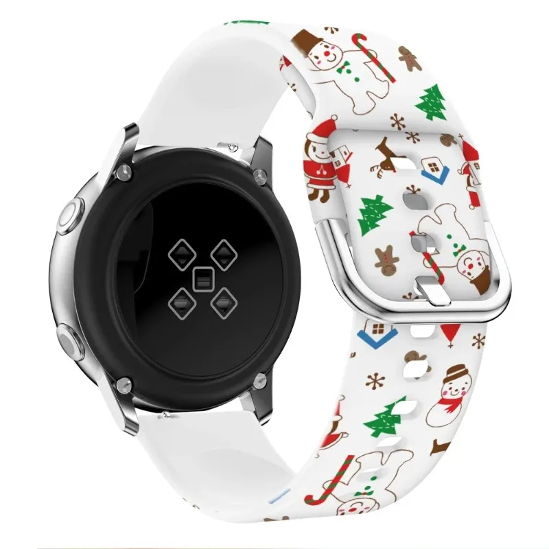 22mm 20mm Christmas style Silicone Strap For COROS APEX 4 42mm/PACE Pro/3 Fashion wristband For Suunto Vertical 2-1/Run/Race 2