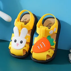 Estate nuovi sandali per bambini ragazzi ragazze simpatico cartone animato coniglio scarpe da spiaggia bambino traspirante suola morbida sandali da giardino scarpe da passeggio