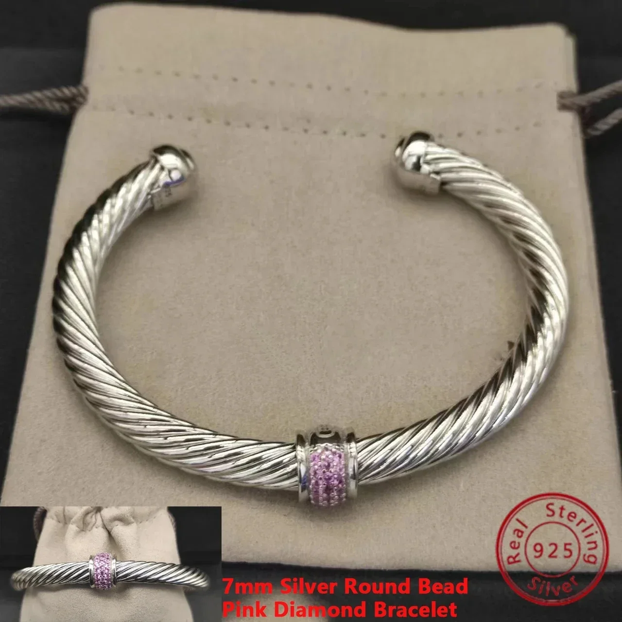 High Quality Fashion Dy Simple 7mm&10mm Bracelet Everyday Wear