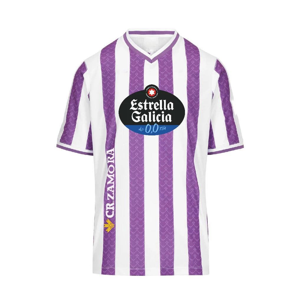Camisetas de Fútbol Real Valladolid 2026, Local y Visitante, Impresión 3D, Manga Corta, para Adultos y Niños