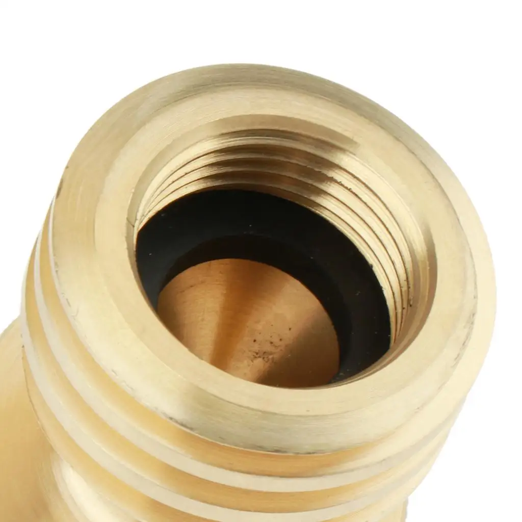 Universal Propane Tank Adapter Brass Converter LP Gas Bottle Splitter Tee Valve for Home Water Plumbing