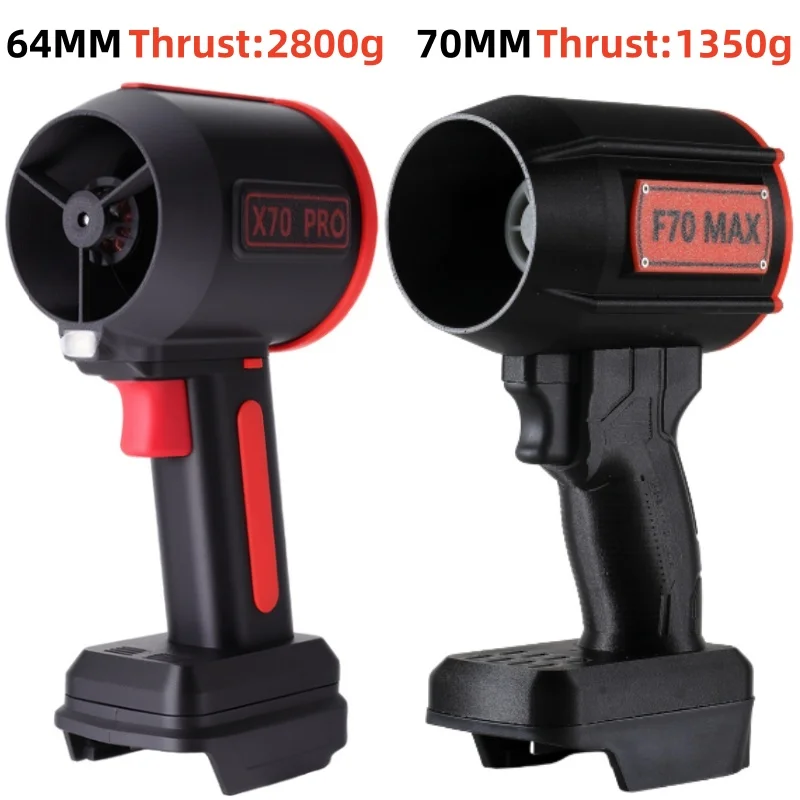 

70mm/64mm Turbo Blower Brushless Cordless Electric Air Blower Handheld Turbo Jet Fan Dust Blowing for Makita/Dewalts/Milwaukee