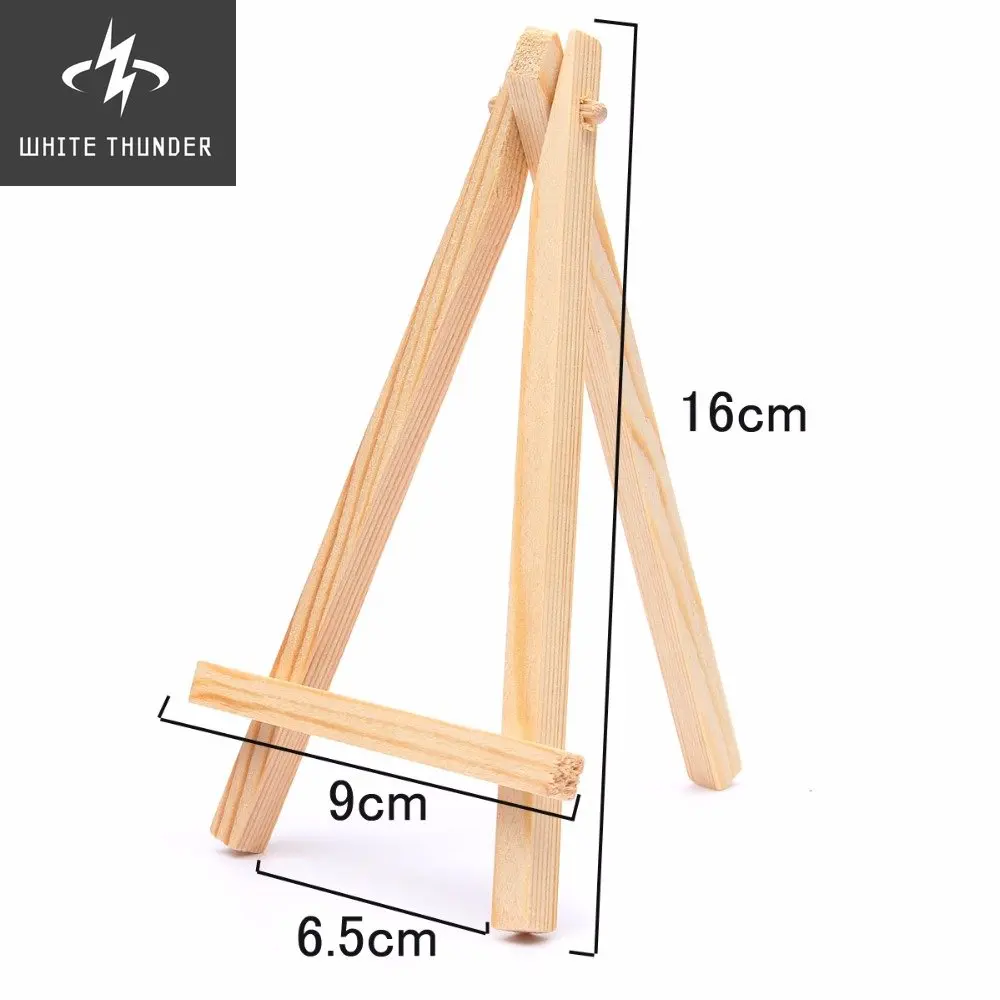 8pcs/lot Mini Artist Wooden Easel Wood Wedding Table Card Stand Display Holder For Party Decor 9*16cm