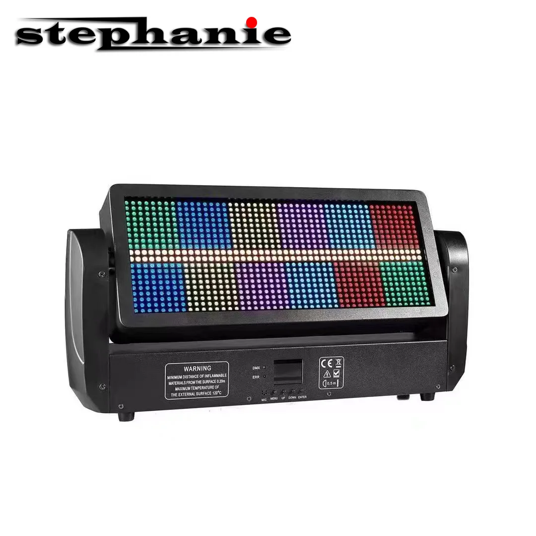 400W RGB 3in1 LED Strobe Light Stephanie DMX Controlled 8 Segment Strobe DJ Disco Light Background Decorative Effect Lighting