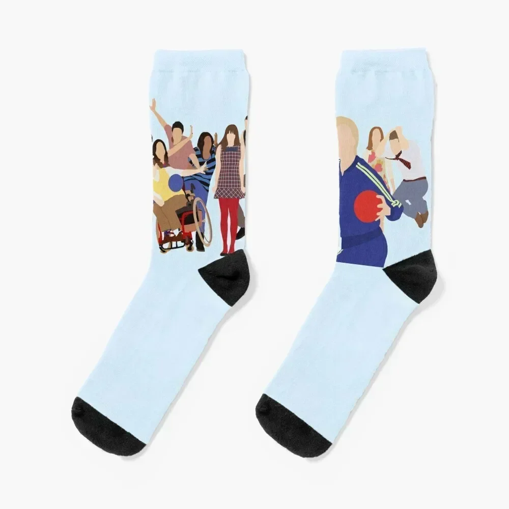 

Glee Characters Socks floor Non-slip men cotton high quality designer Male Socks Women's
