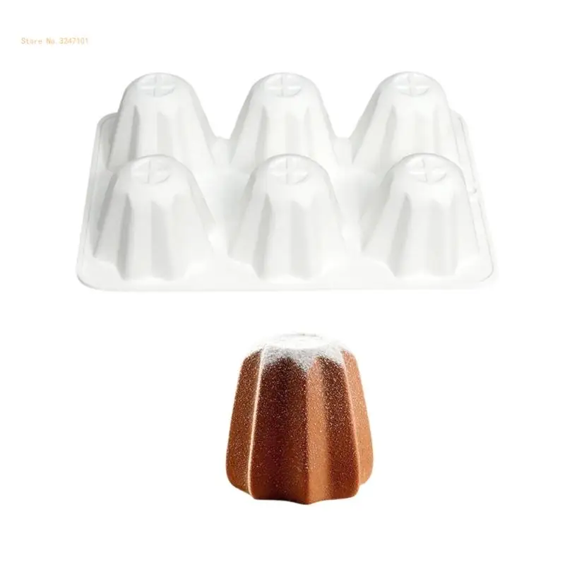 

6 Cavities Professional Silicone Baking Tool Octagonal Dessert Molds Chocolate Mold Kitchen Baking Accessories Dropship