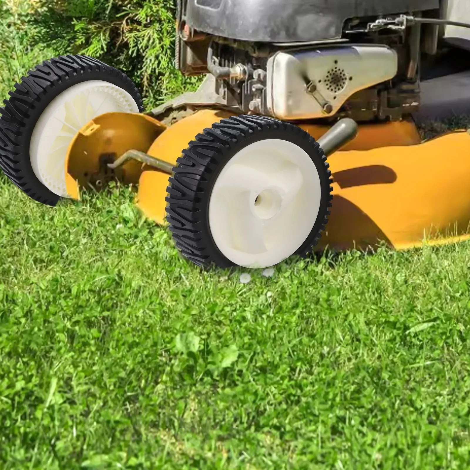 

8 Inch Front Wheels for Lawn Mowers Compatible with and Most Walk Behind Models Designed for Easy DIY Replacement
