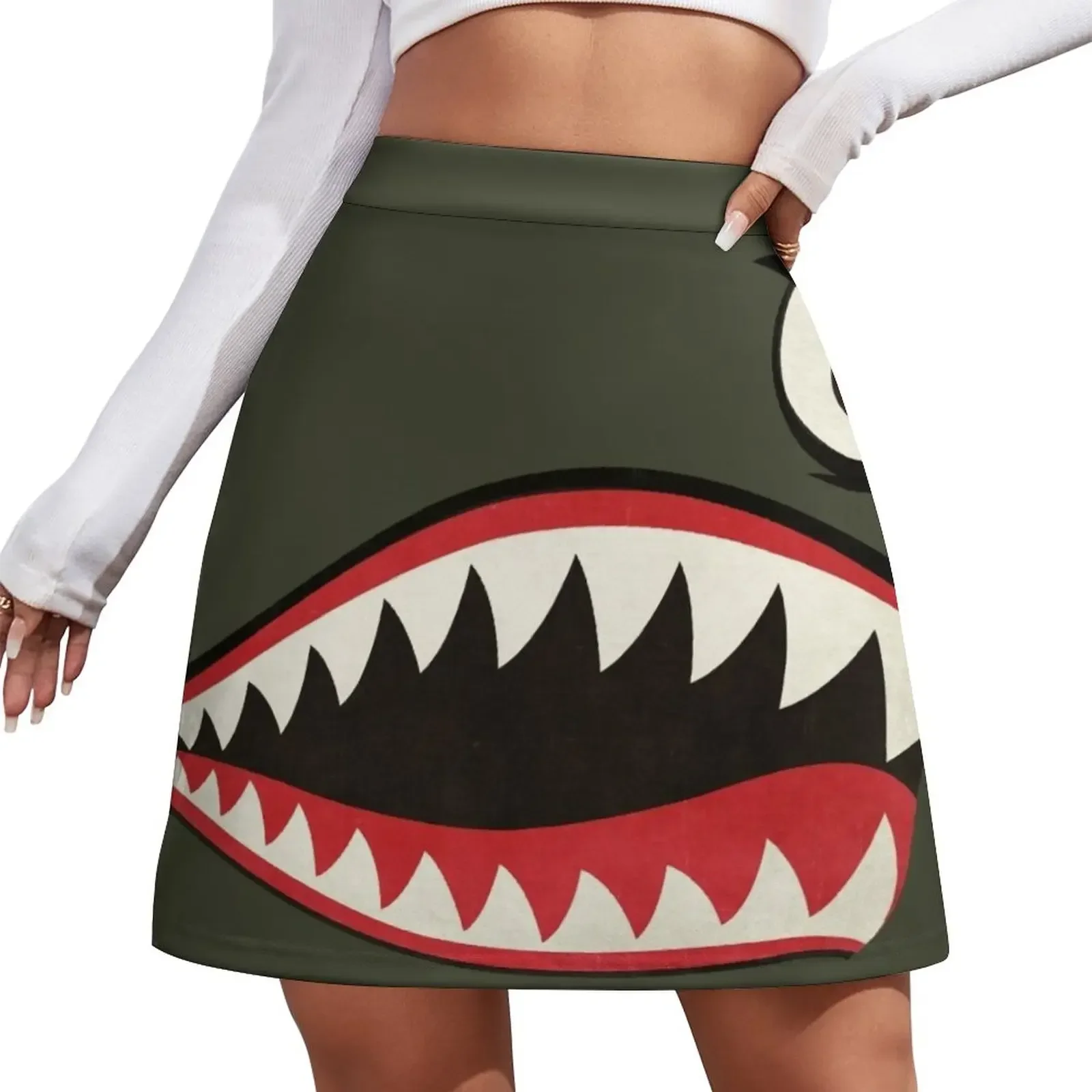 

Flying Tigers Nose Art Mini Skirt midi skirt for women women clothes korean skirt