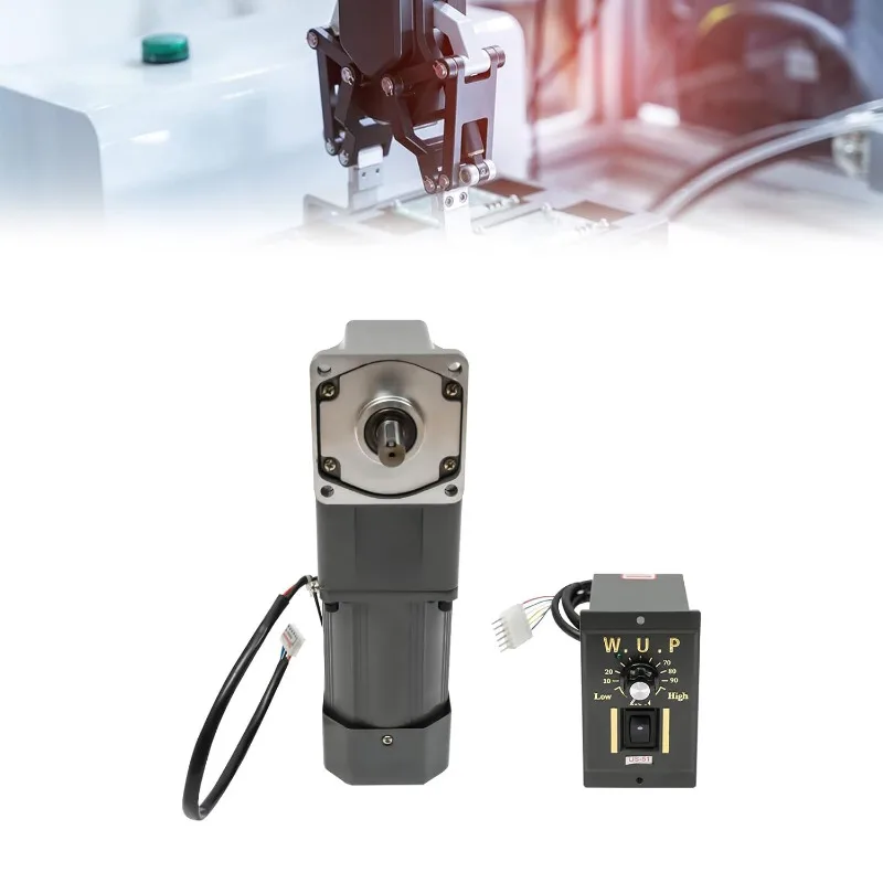 AC110V/220V 120W 90°Right Angle Electric Gear Motor High Torque Motor with Variable Speed Controller Governor Gear Reducermotor