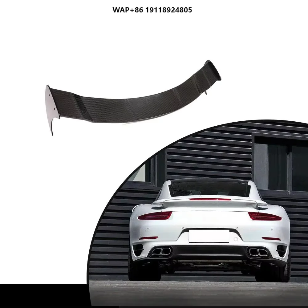

Dry Carbon Fiber Rear Trunk Wing Spoiler for 911 991 Turbo S 2-Door 2014-2016
