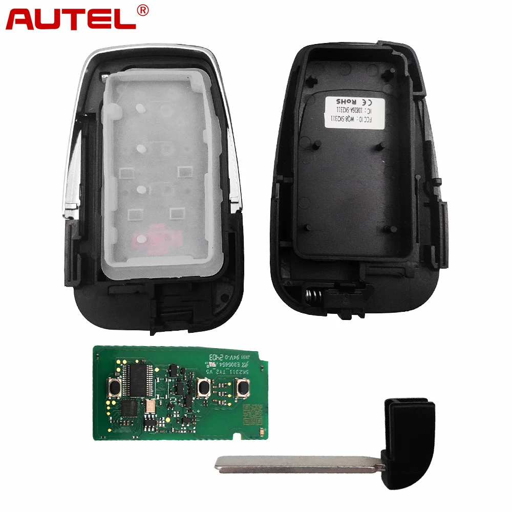 Autel IKEYTY8A3AL/BL IKEYTY8A4AL inteligentny klucz 4 przyciski 315/433 MHz dla Toyota Keys MaxiIM KM100 IM508 programator IM608