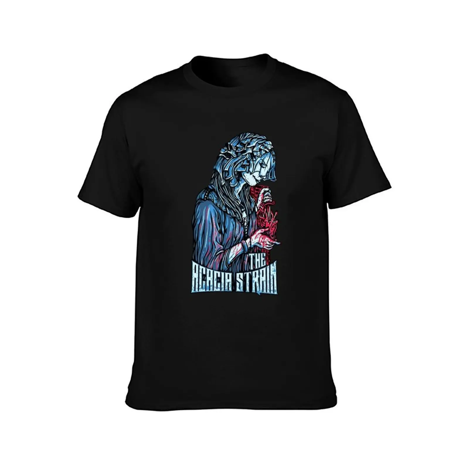 The Acacia Strain Woman T-Shirt, Summer Casual Cotton Tee, Oversized Streetwear Tops, Vintage Graphic Print, Unisex Men Women