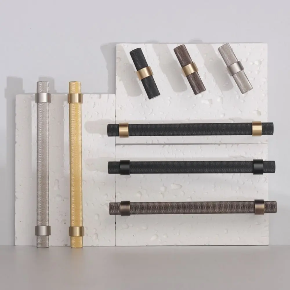 

Antique Bronze Knurled Cabinet Pull Long Handles Single Hole Door Handles Double Hole Solid Brass Handles Cabinet Doors