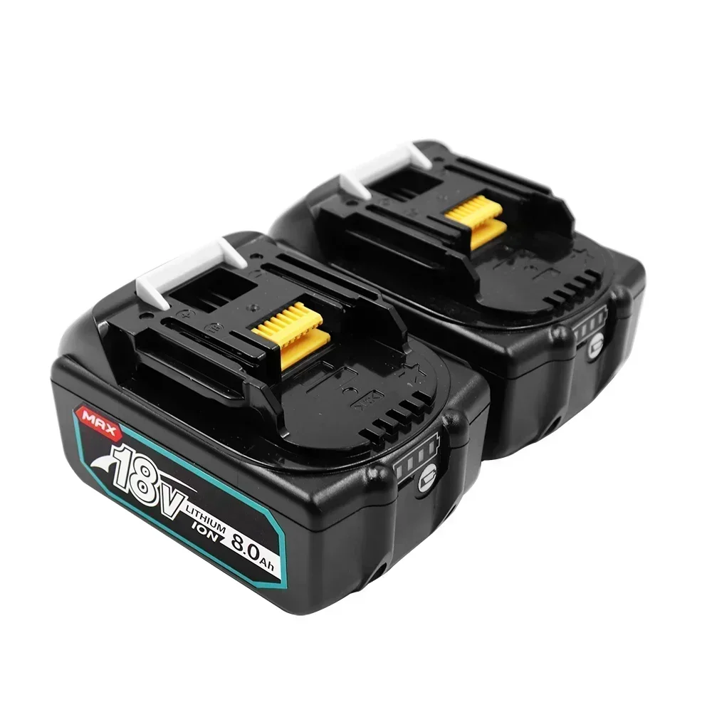 Batería recargable Makita de 18V, 6,0, 8,0Ah para herramientas eléctricas Makita con reemplazo de iones de litio LED LXT BL1860 1850 voltios 6000mAh