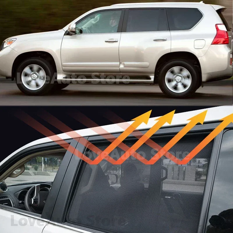 

For Lexus GX400 GX460 Car Sunshade Magnet Protection Back Front Rear Window UV SunShade Visor Protector Accessories