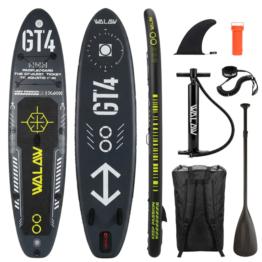 GT4 Inflatable Sup Board Water Sports Equipments Wtih Inflator Stand Surfboard Stand up Fishing Board