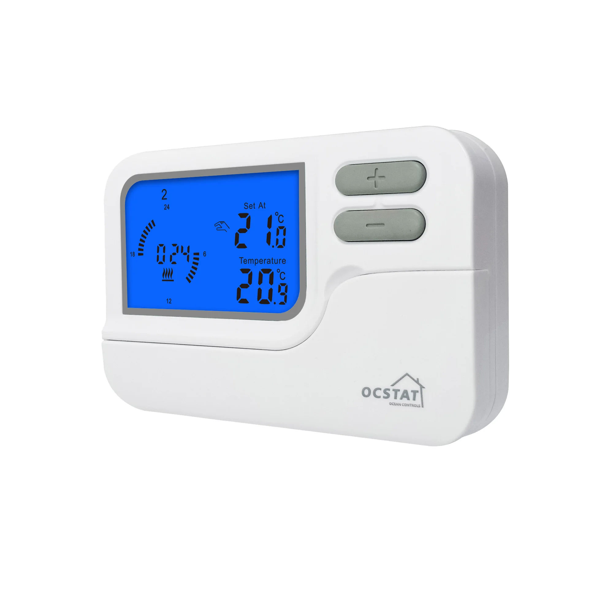 230V Programmable Wireless Intelligent Digital Heating Radio Frequency HVAC Electronic Battery Thermostat for Boiler