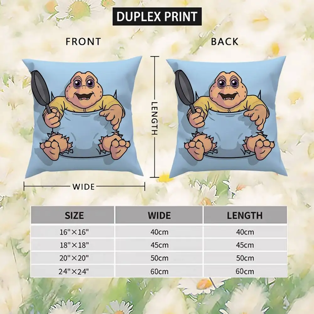 الطفل سنكلير كيس وسادة الوجهين الطباعة غطاء الوسادة 45x45 الوسائد الزخرفية أريكة ديكور المنزل المخدة الناعمة
